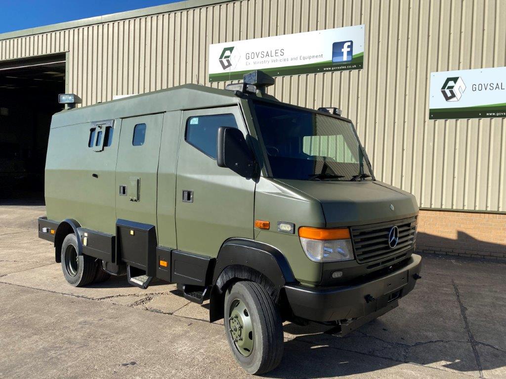 military vehicles for sale - Armoured Mercedes Vario 818D 4x2 Escort Vehicle 