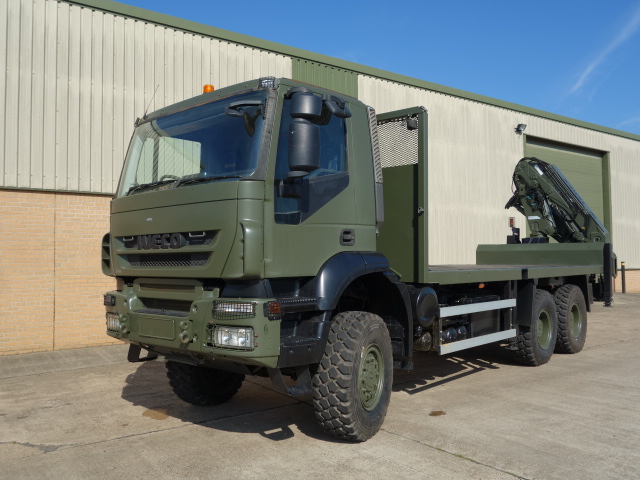 Iveco Trakker 6x6 crane truck  - Govsales of ex military vehicles for sale, mod surplus