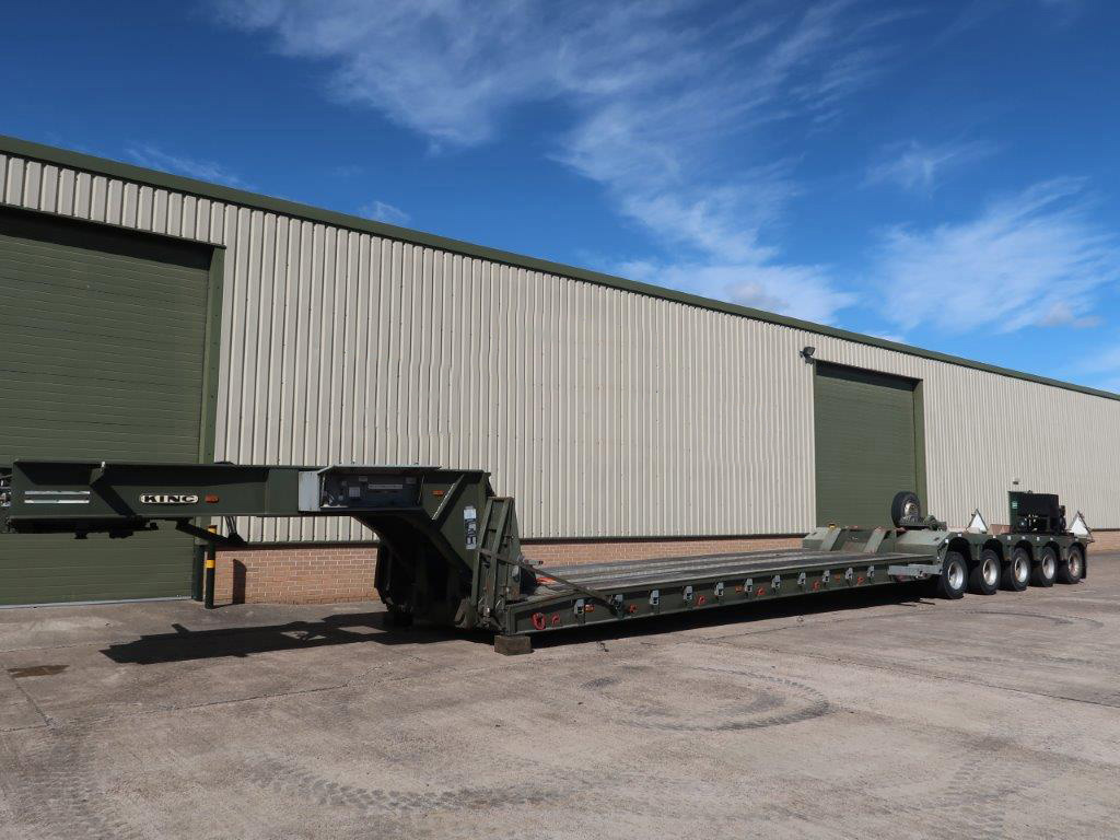 King GTL 93/5HS 5 Axle Low Loader Trailer - ex military vehicles for sale, mod surplus