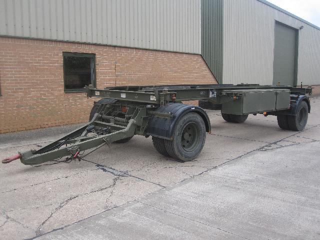 military vehicles for sale - King 20ft container drawbar trailer
