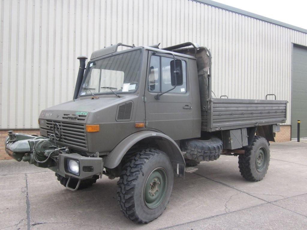 Mercedes unimog U1300L winch truck  - ex military vehicles for sale, mod surplus