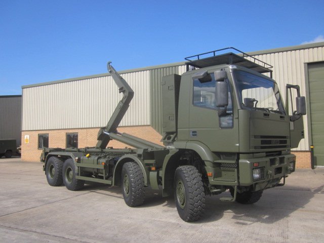 Iveco 410E42 8x8 Drops Hook Loader - ex military vehicles for sale, mod surplus