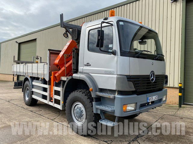 military vehicles for sale - Mercedes Atego 1828 4x4 Crane Truck
