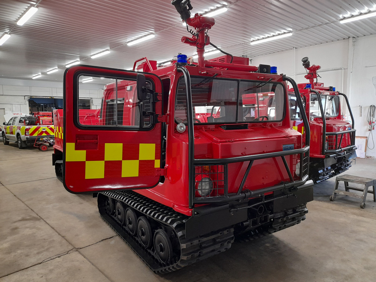 military vehicles for sale - Hagglund BV206 Fire engine