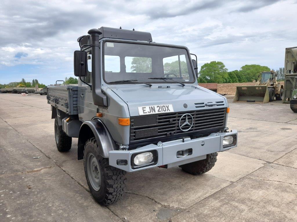 Mercedes Unimog U1300L 4x4 Drop Side Cargo Truck - UK Road Registered - ex military vehicles for sale, mod surplus