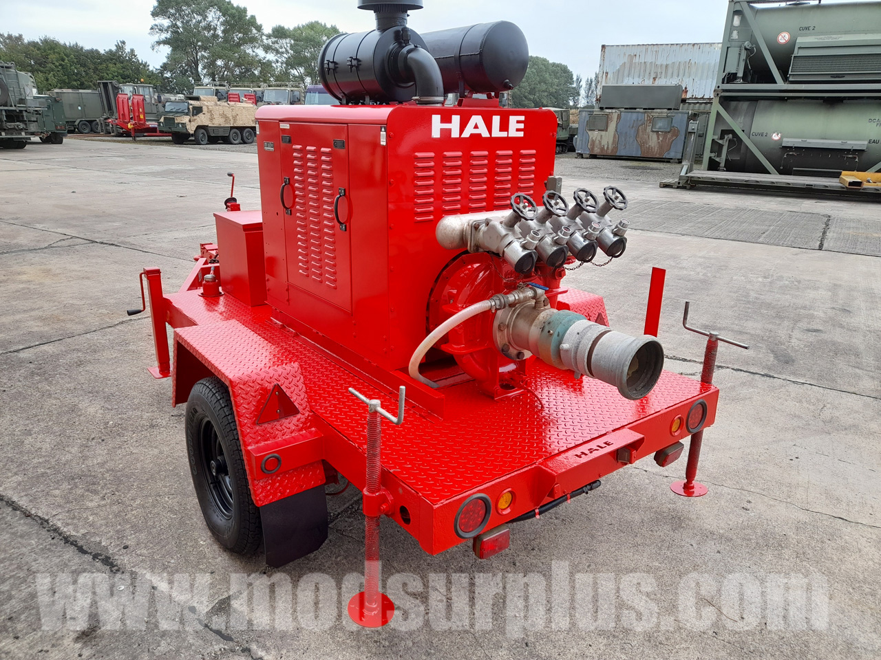 Hale Trailered High Capacity Fire Pump - Govsales of ex military vehicles for sale, mod surplus